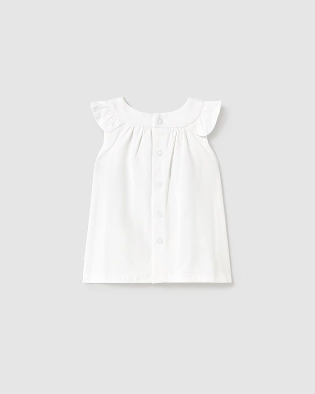 Vestito fresco cotone neonata Mayoral Newborn orsette bianco Mayoral Bianco