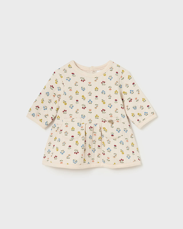 Vestito imbottito stampato neonata Mayroal Newborn fiori Mayoral Cecio