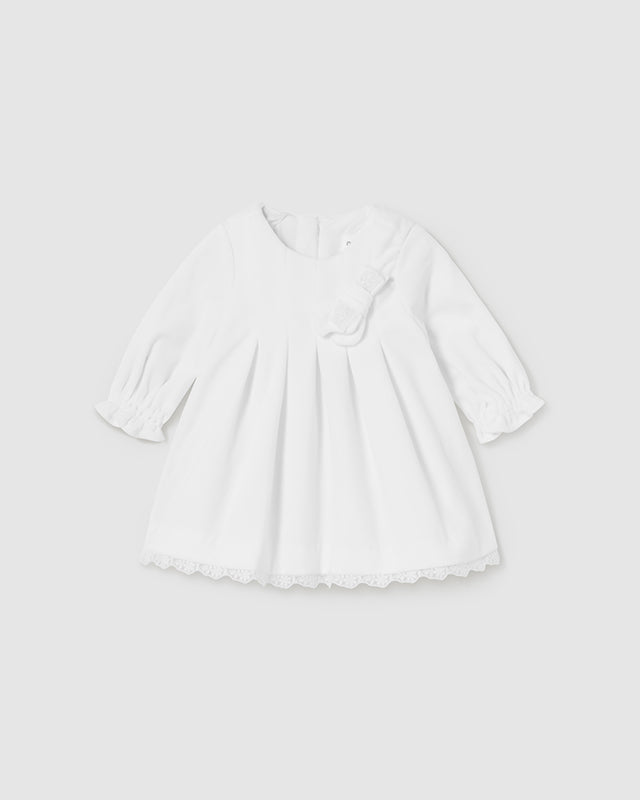 Vestito in velluto per neonata Mayoral Newborn bianco Mayoral Bianco