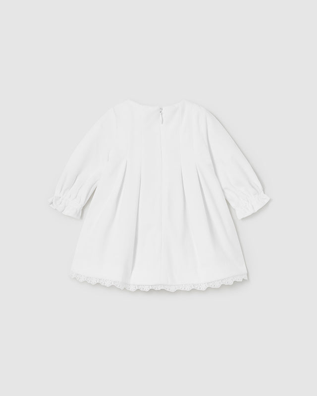 Vestito in velluto per neonata Mayoral Newborn bianco Mayoral Bianco