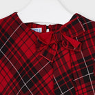 Vestito manica lunga bambina Mayoral fantasia rosso quadri - ErreGiModaBimbo