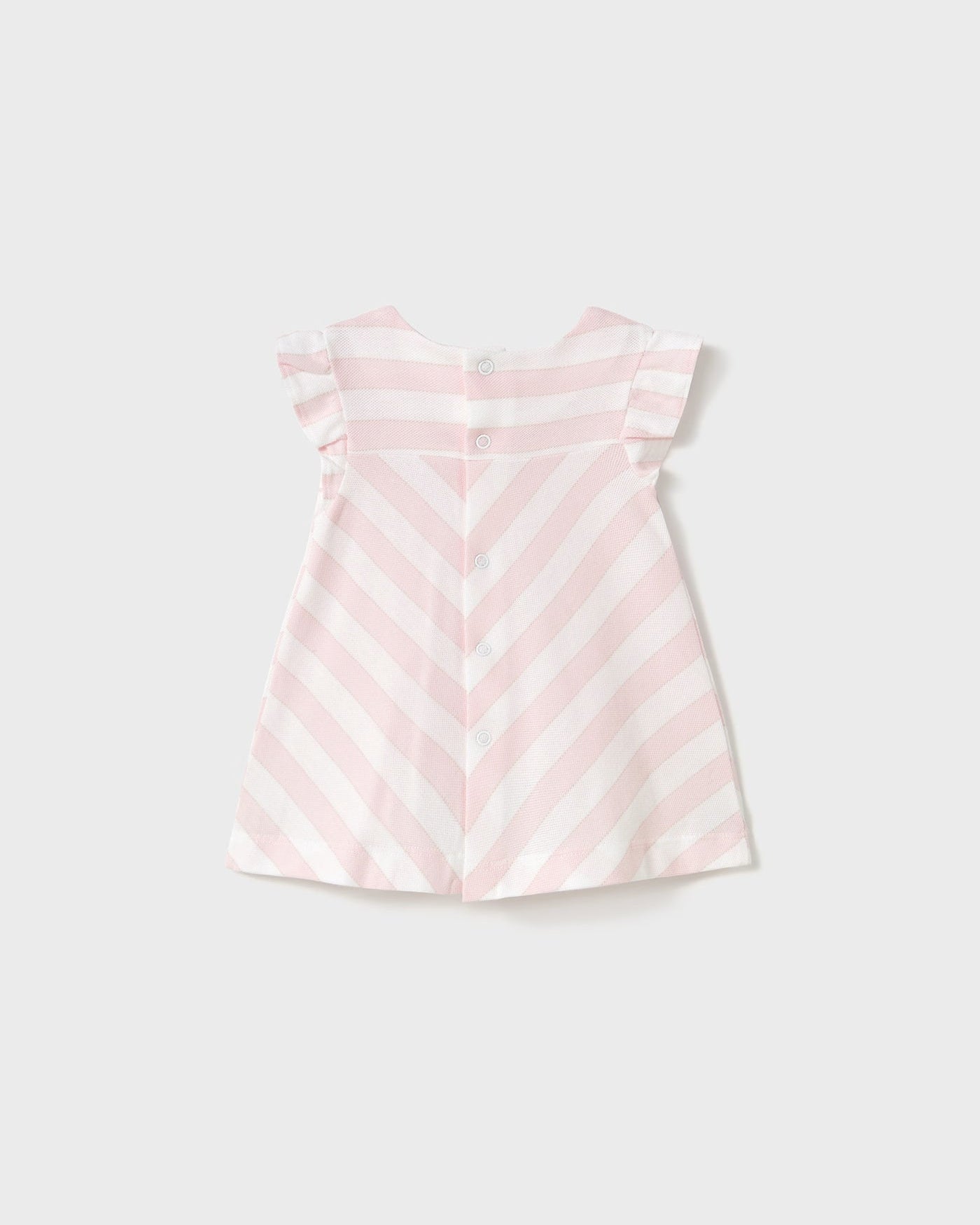 Vestito neonata Mayoral Newborn righe rosa con fiocco Mayoral Rosa