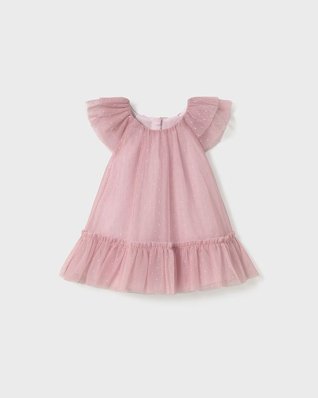 Vestito neonata Mayoral Newborn tulle rosa Mayoral Rosa