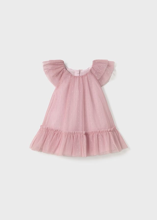 Vestito neonata Mayoral Newborn tulle rosa Mayoral Rosa