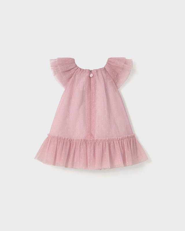 Vestito neonata Mayoral Newborn tulle rosa Mayoral Rosa