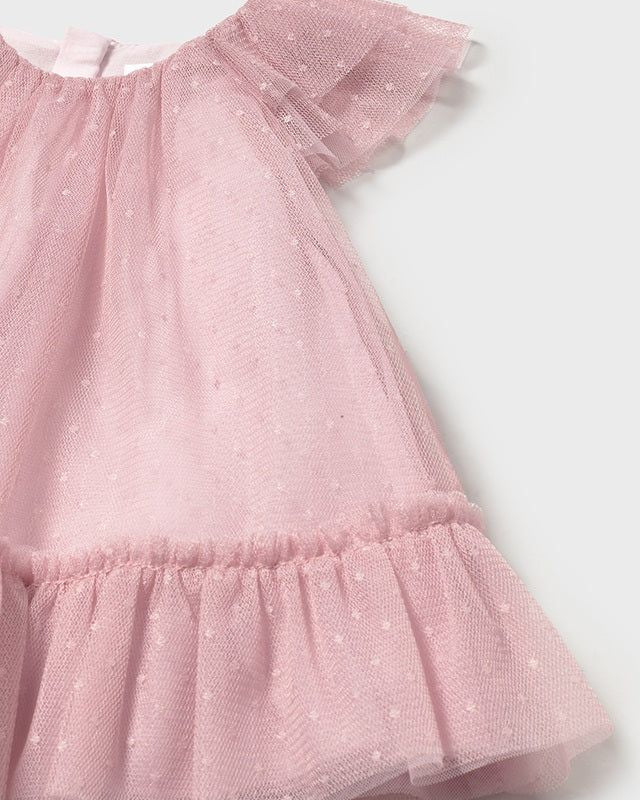 Vestito neonata Mayoral Newborn tulle rosa Mayoral Rosa