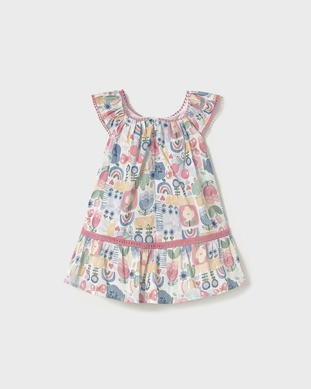 Vestito neonata Mayoral stampato fantasia rosa Mayoral Rosato