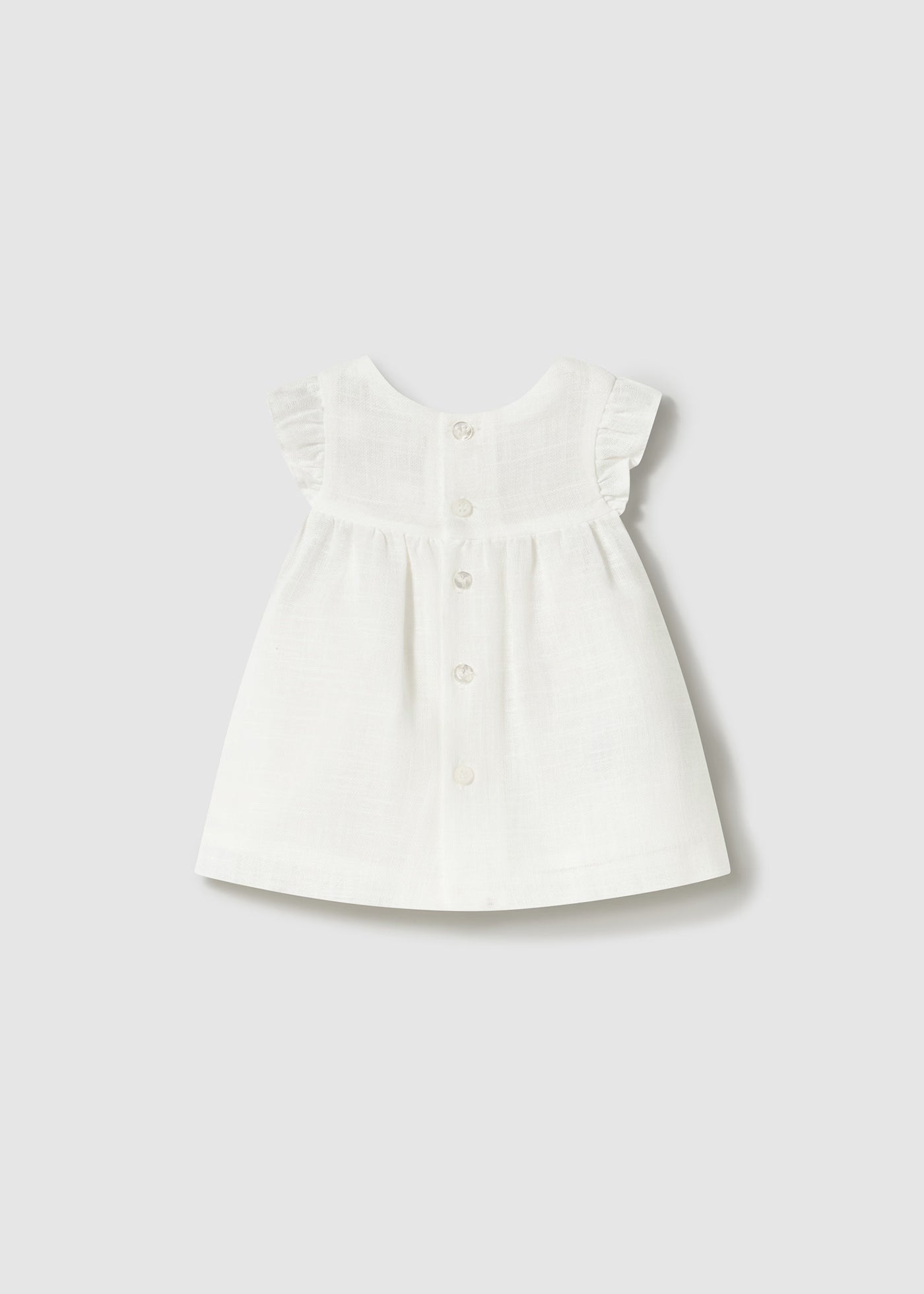 Vestito nido d'ape neonata Mayoral color panna Mayoral Panna