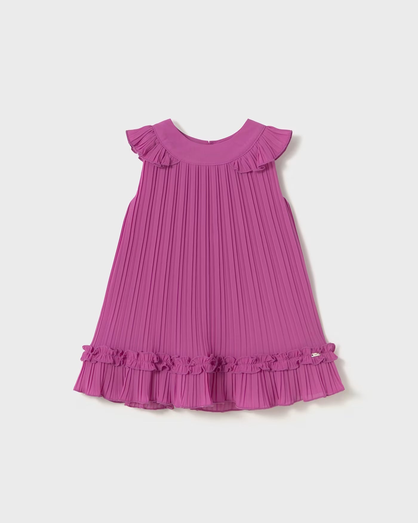 Vestito plissettato chiffon neonata Mayoral malva Mayoral Malva