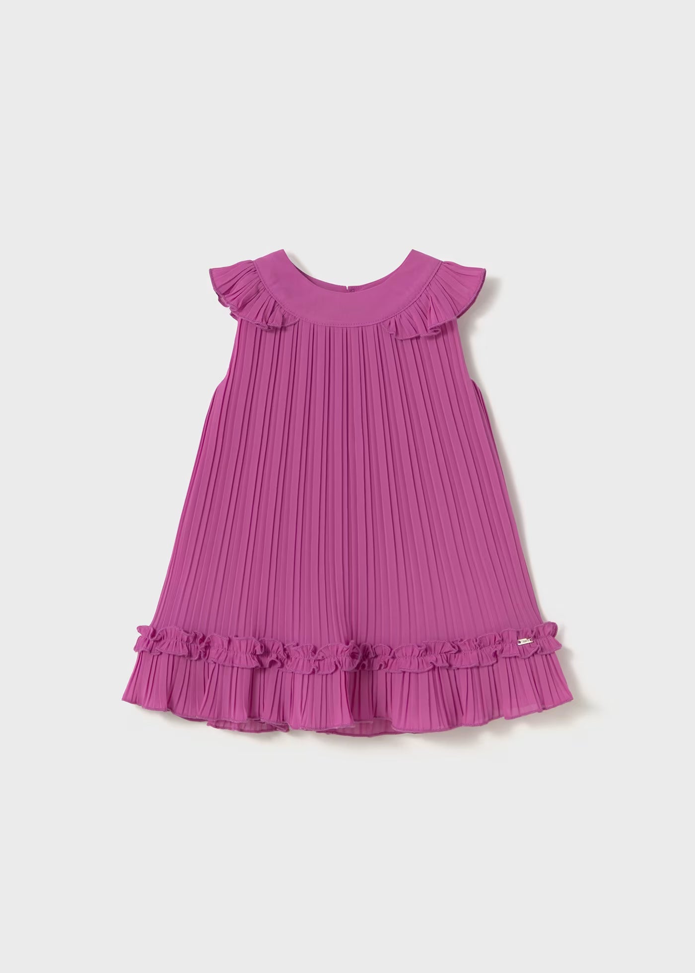 Vestito plissettato chiffon neonata Mayoral malva Mayoral Malva