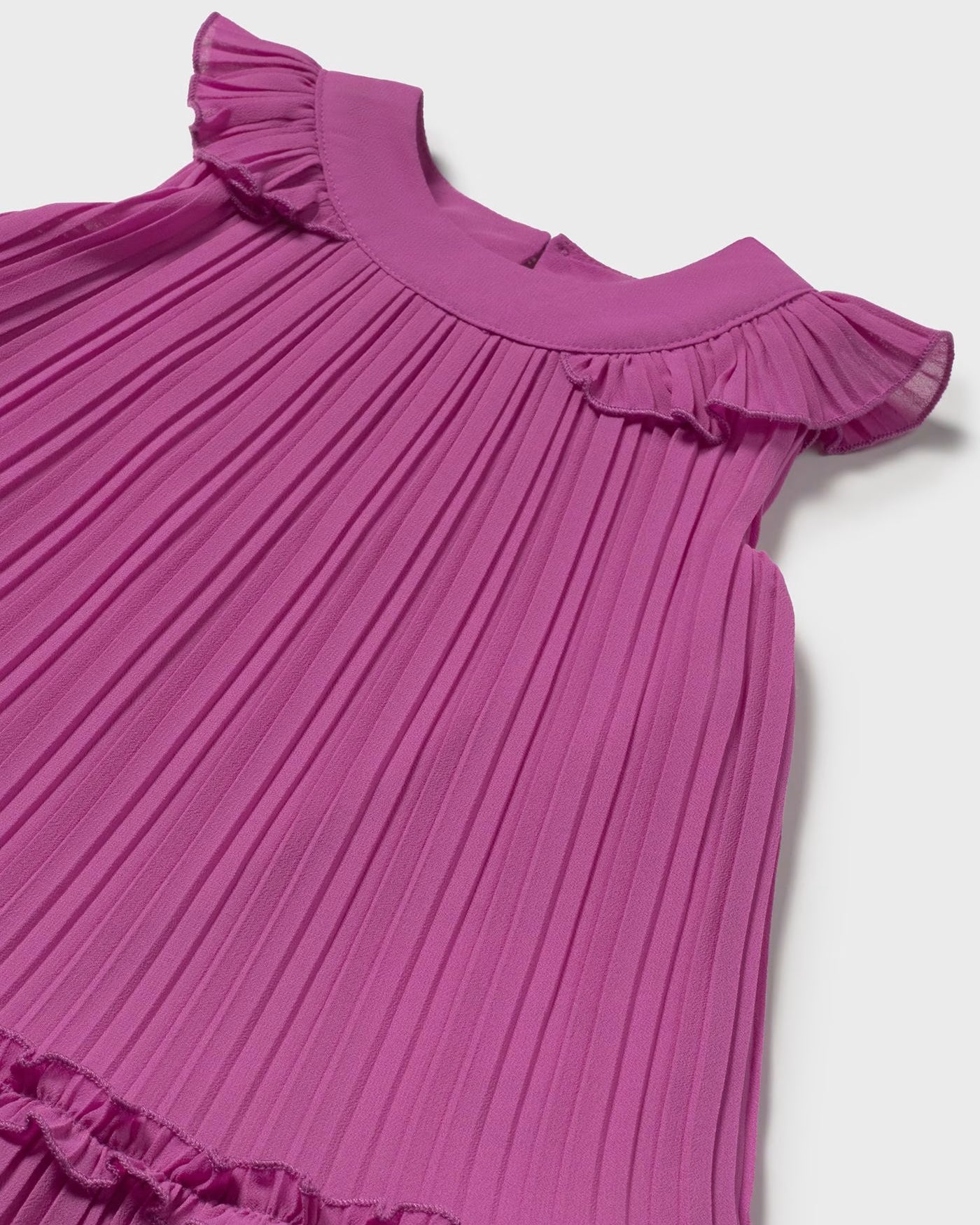 Vestito plissettato chiffon neonata Mayoral malva Mayoral Malva