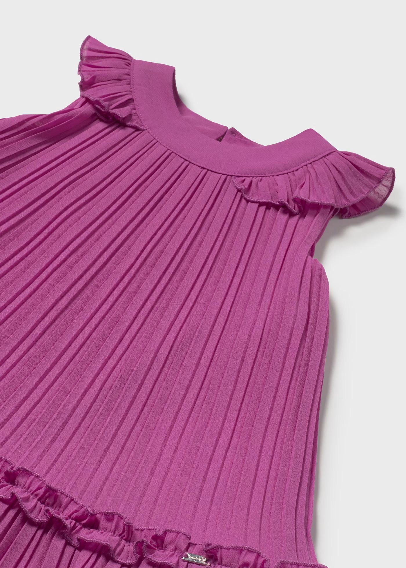 Vestito plissettato chiffon neonata Mayoral malva Mayoral Malva