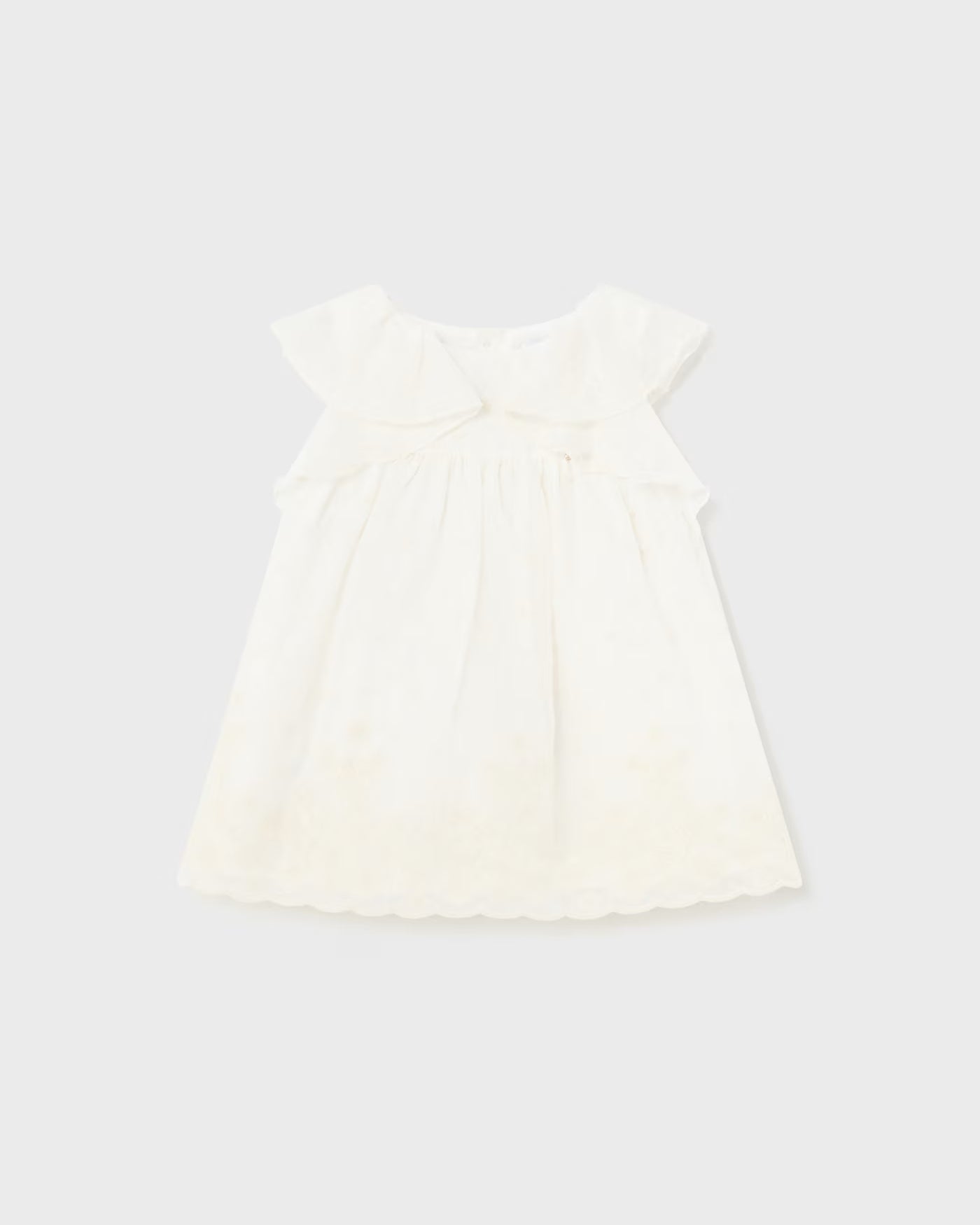 Vestito ricamato floreale neonata Mayoral panna Mayoral Panna