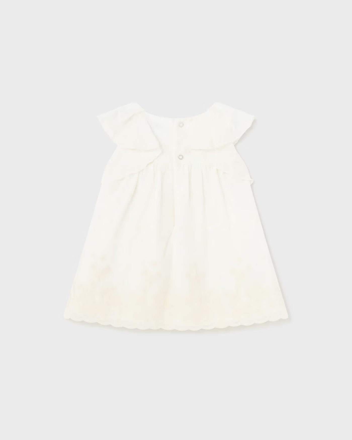 Vestito ricamato floreale neonata Mayoral panna Mayoral Panna