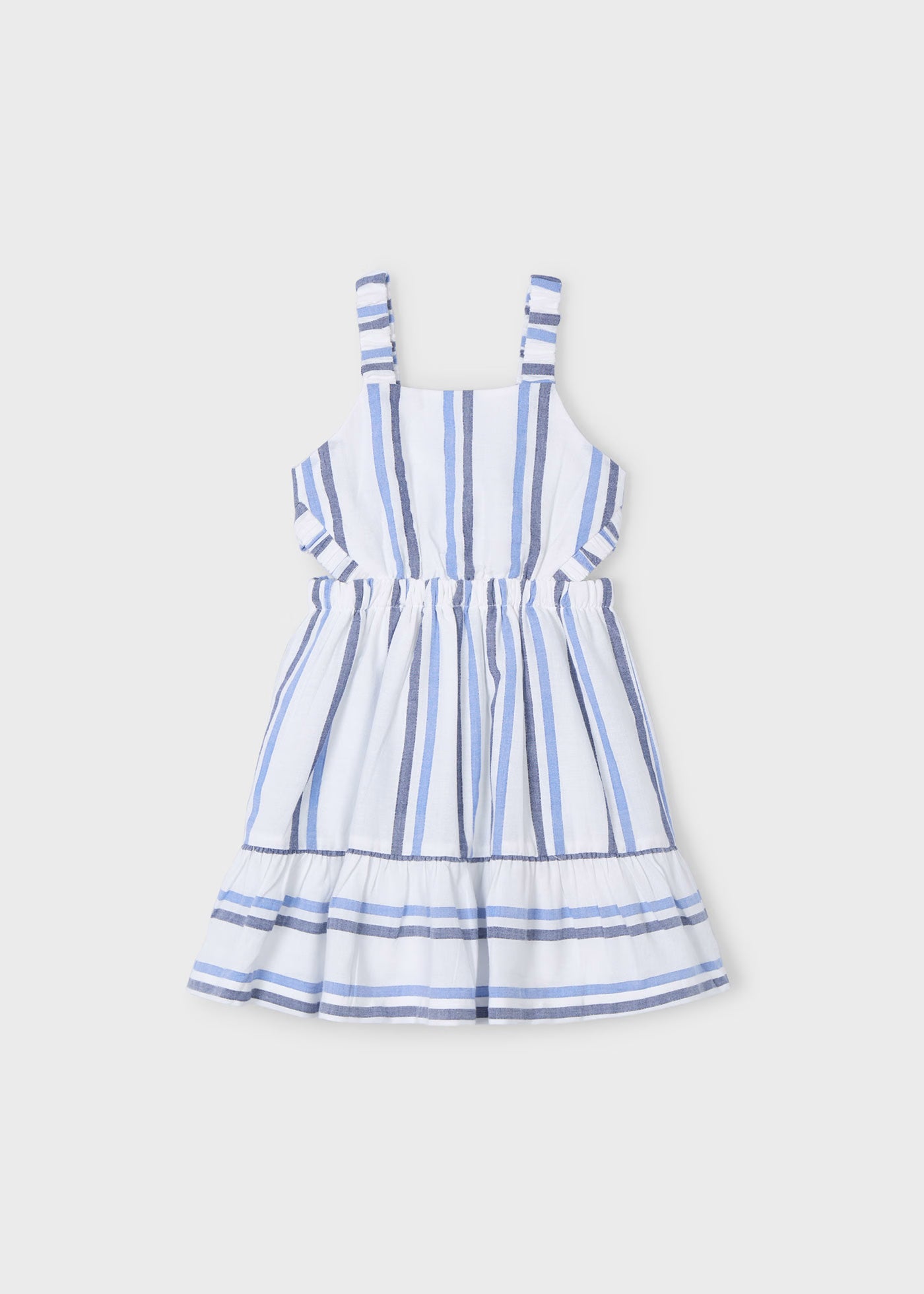 Vestito bretelle bambina Mayoral righe azzurra Mayoral Azzurro