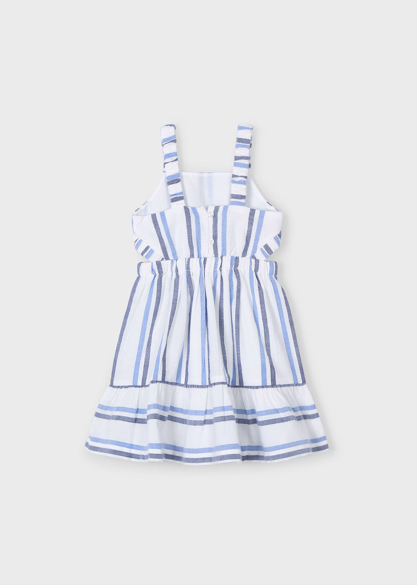 Vestito bretelle bambina Mayoral righe azzurra Mayoral Azzurro