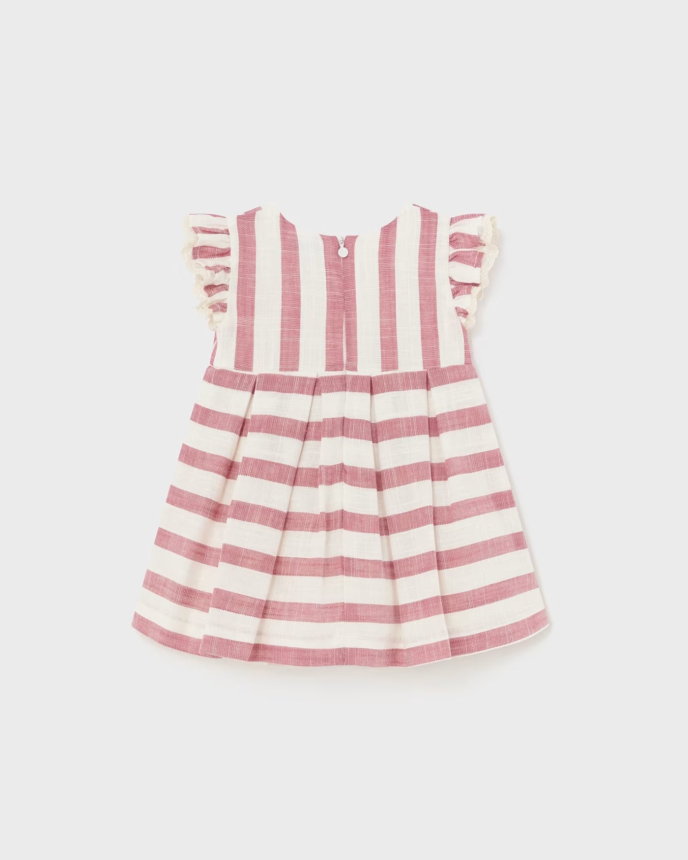 Vestito effetto lino neonata Mayoral righe argilla Mayoral Argilla