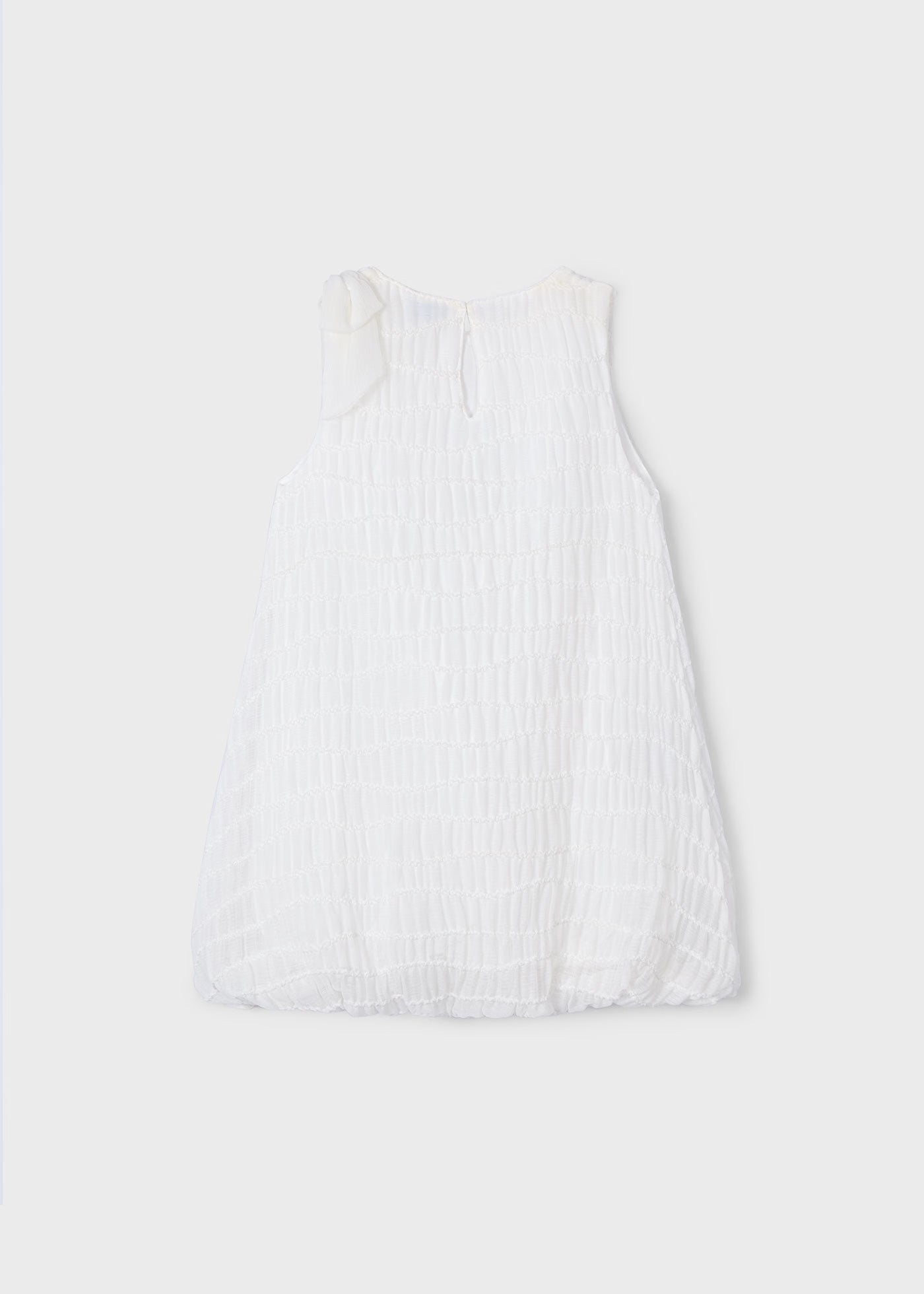 Vestito smanicato palloncino bambina Mayoral panna Mayoral Panna