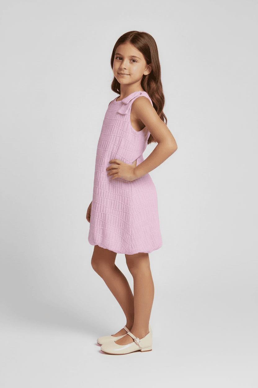 Vestito smanicato palloncino bambina Mayoral rosa malva Mayoral Malva