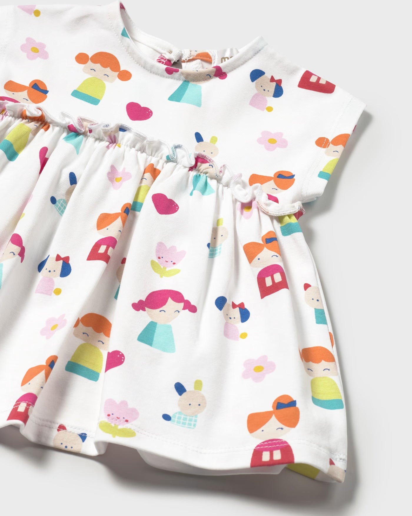 Vestito stampato casual neonata Mayoral Newborn bianco Mayoral Bianco
