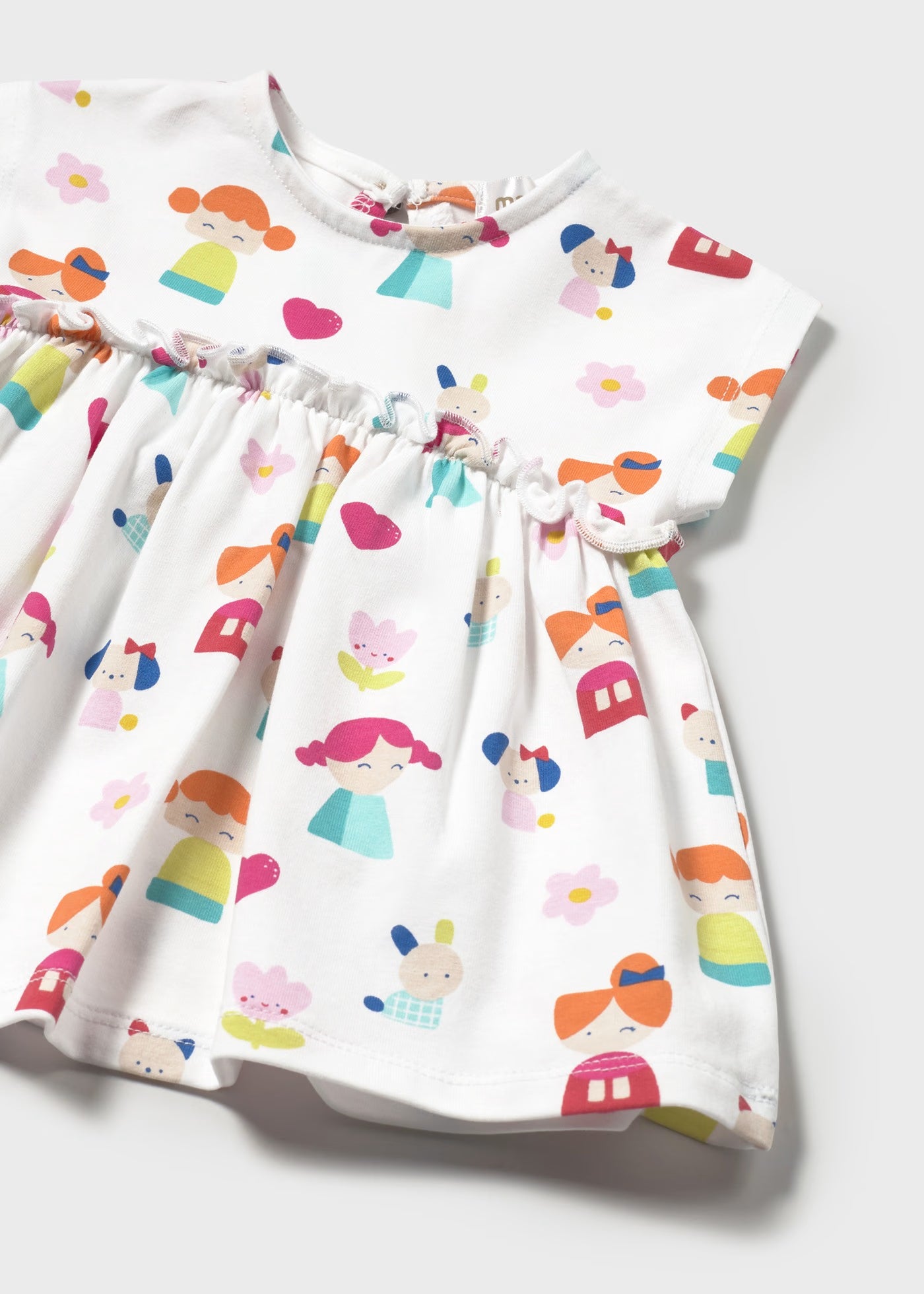 Vestito stampato casual neonata Mayoral Newborn bianco Mayoral Bianco