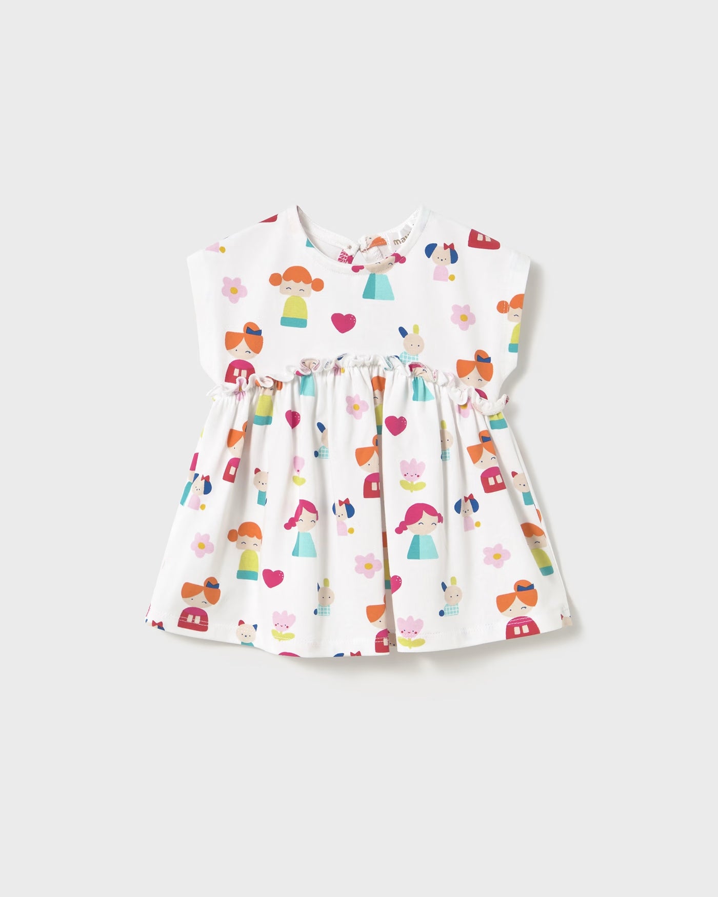 Vestito stampato casual neonata Mayoral Newborn bianco Mayoral Bianco