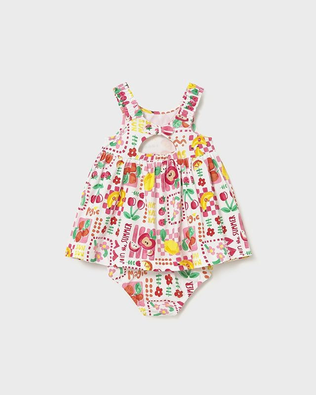 Vestito neonata copripannolino ibisco frutta Mayoral Mayoral 6 Mesi 68cm