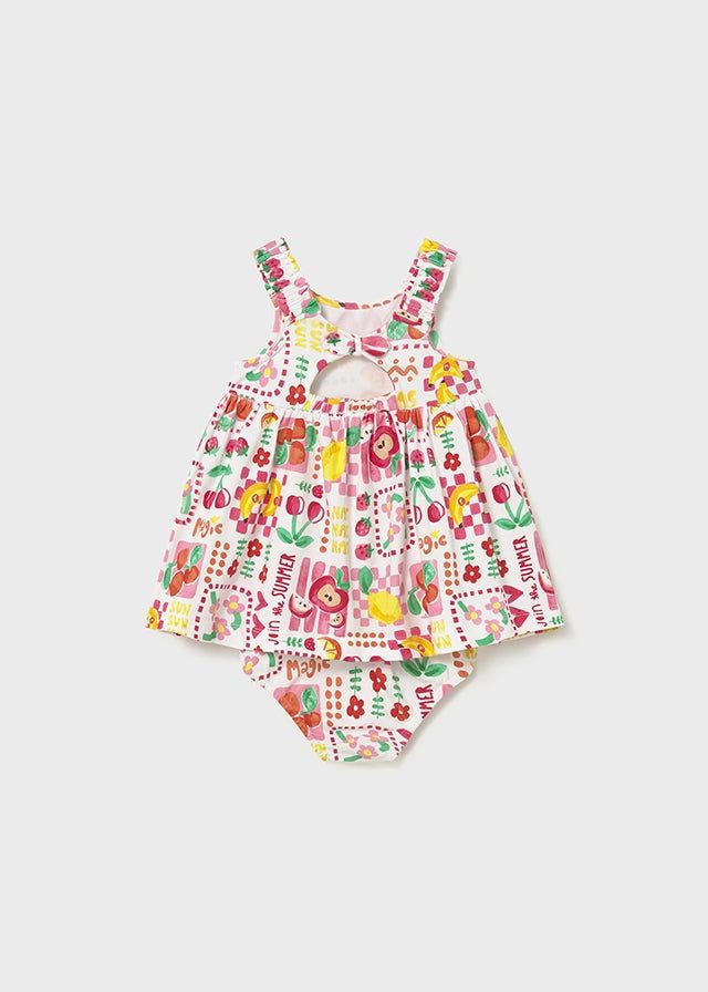 Vestito neonata copripannolino ibisco frutta Mayoral Mayoral 6 Mesi 68cm