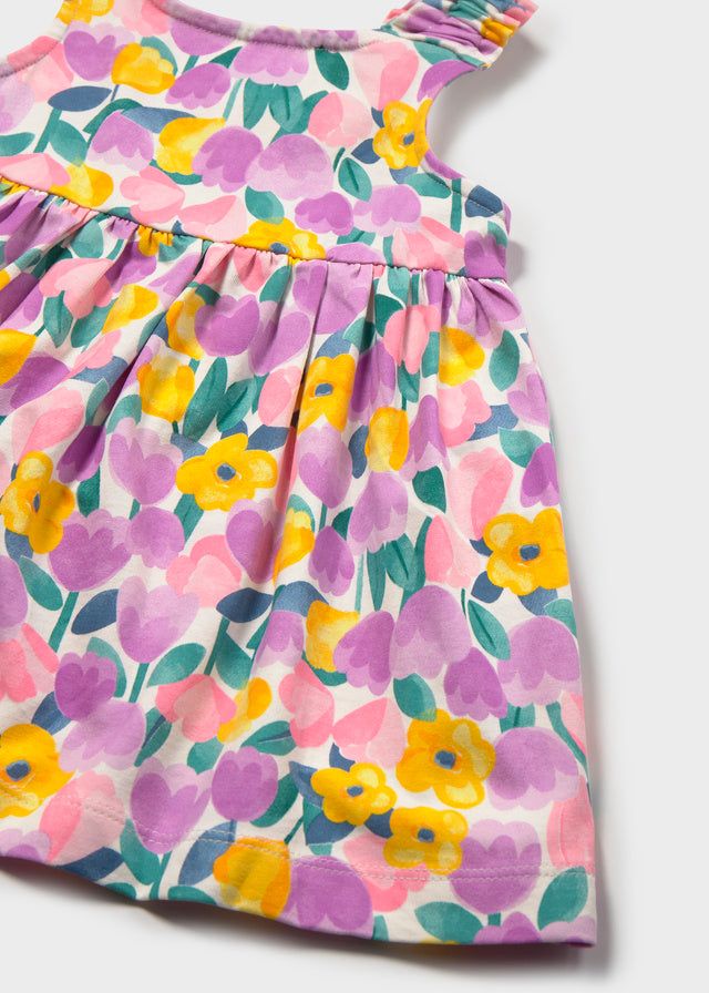 Vestito neonata con copripannolino Mayoral tulipani Mayoral 6 Mesi 68cm