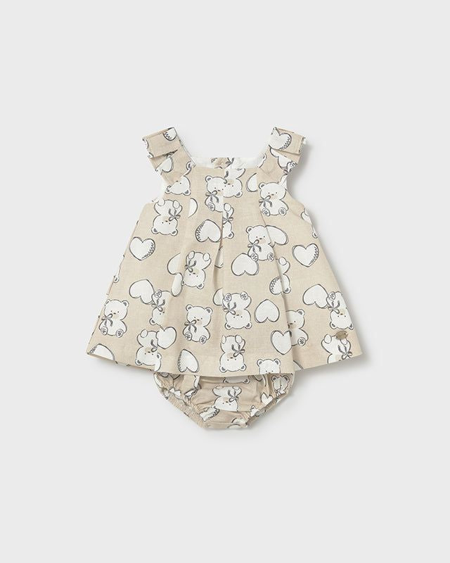 Vestito neonata Mayoral con cuori e orsetti Mayoral 0-1 Mesi 55cm