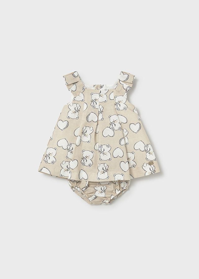 Vestito neonata Mayoral con cuori e orsetti Mayoral 0-1 Mesi 55cm