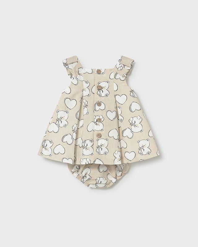 Vestito neonata Mayoral con cuori e orsetti Mayoral 0-1 Mesi 55cm