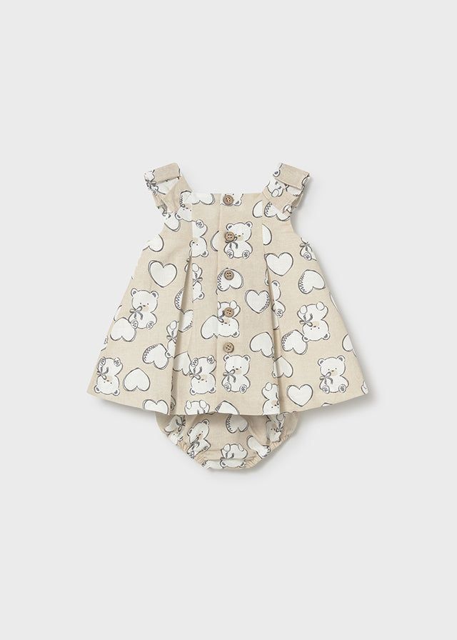 Vestito neonata Mayoral con cuori e orsetti Mayoral 0-1 Mesi 55cm
