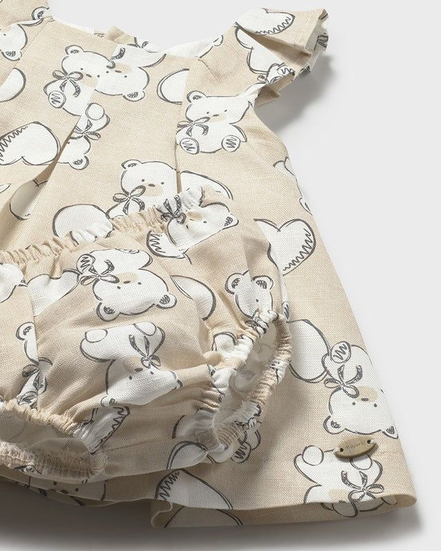 Vestito neonata Mayoral con cuori e orsetti Mayoral 0-1 Mesi 55cm