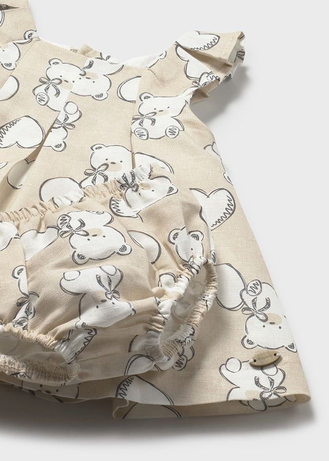 Vestito neonata Mayoral con cuori e orsetti Mayoral 0-1 Mesi 55cm