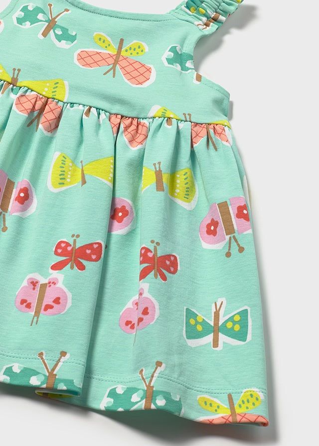 Vestito neonata turchese floreale Mayoral con copripannolino Mayoral 6 Mesi 68cm