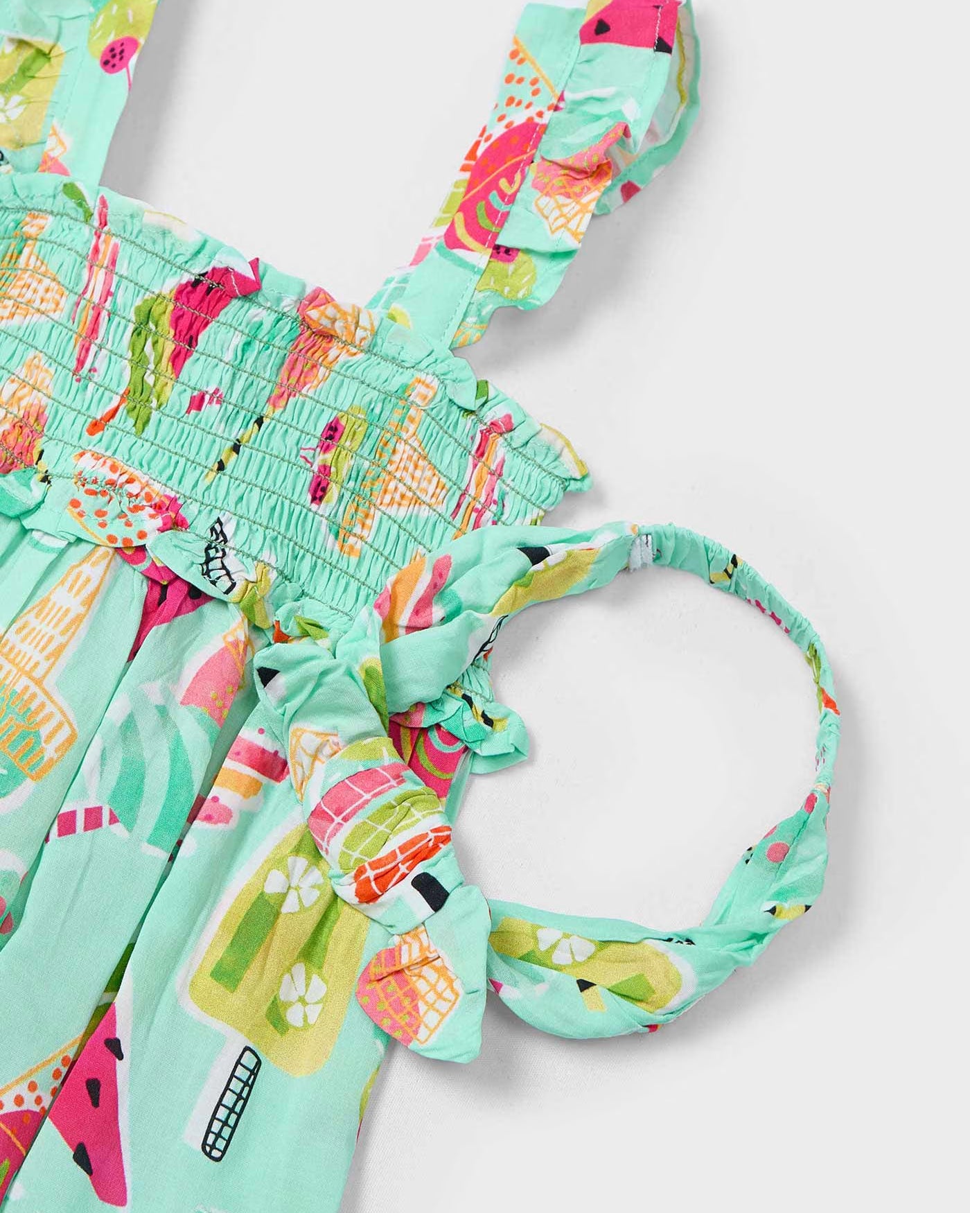 Vestito stampato con fascia bambina Mayoral gelati Acqua Mayoral Acqua