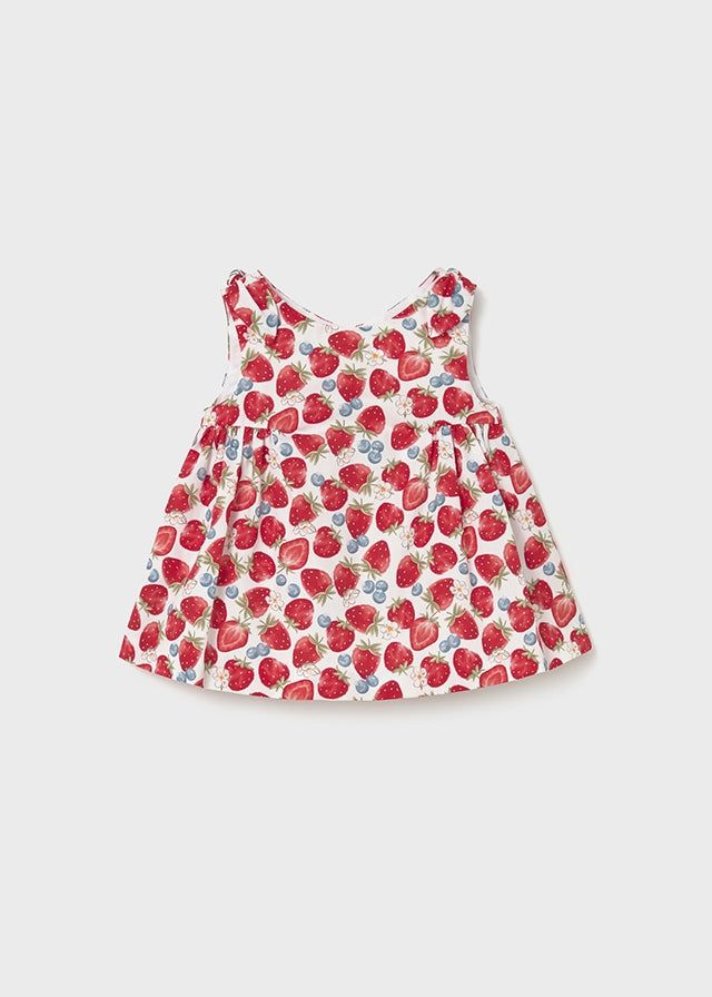 Vestito per neonata Mayoral fragole rosso Mayoral 0-1 Mesi 55cm
