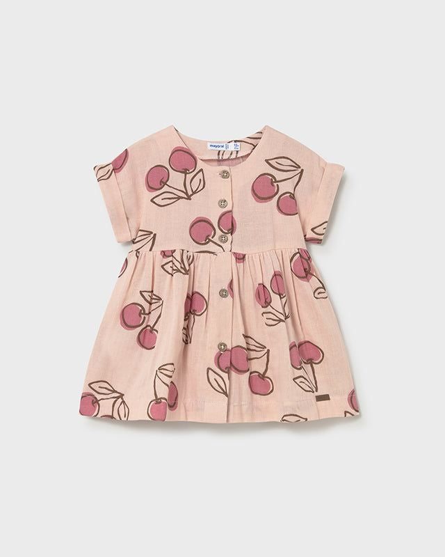 Vestito neonata Mayoral con stampa ciliegie rosa Mayoral 6 Mesi 68cm