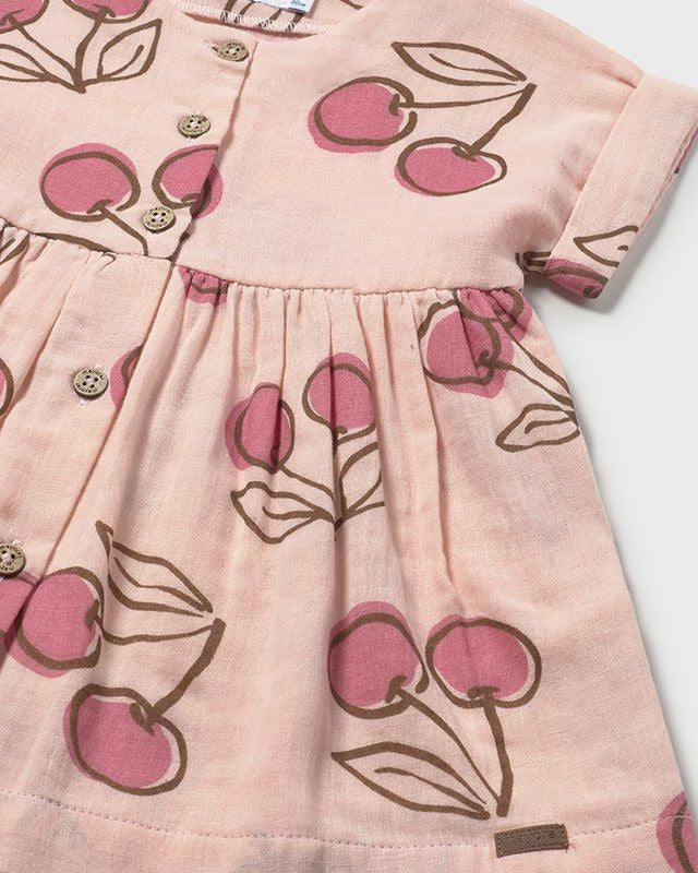 Vestito neonata Mayoral con stampa ciliegie rosa Mayoral 6 Mesi 68cm