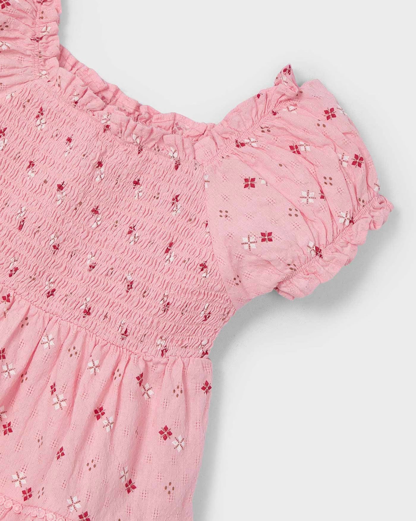 Vestito stampato nido d'ape bambina Mayoral rosa Mayoral 2 Anni 92cm