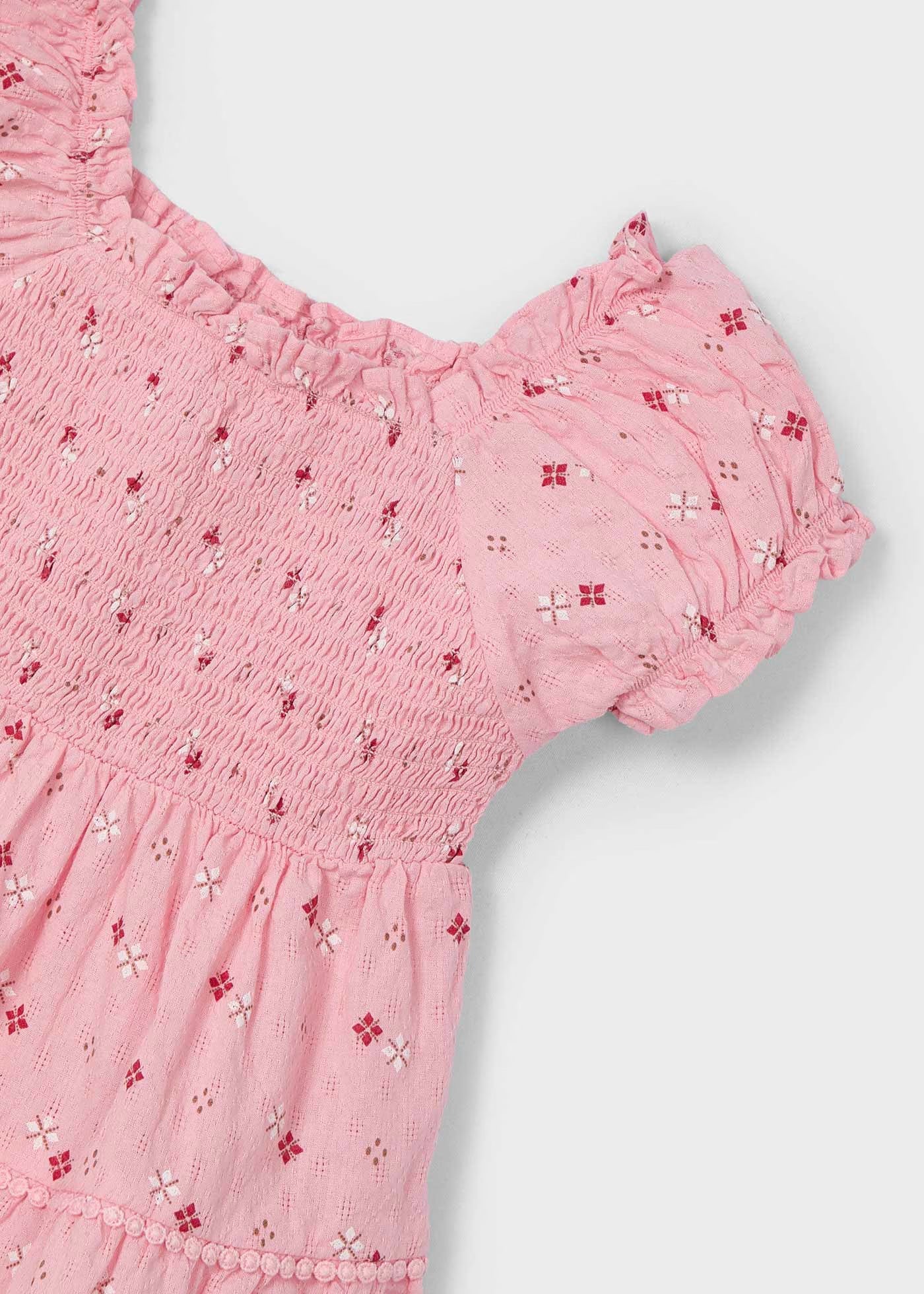 Vestito stampato nido d'ape bambina Mayoral rosa Mayoral 2 Anni 92cm