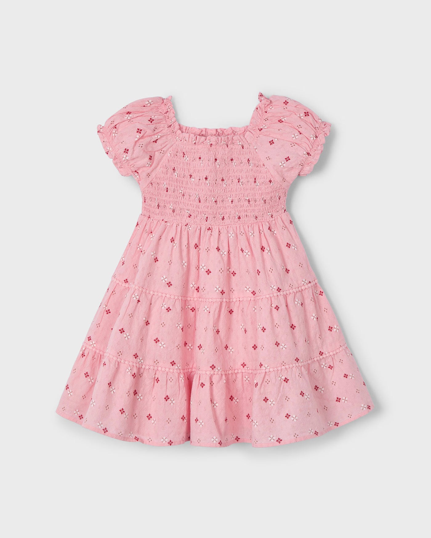 Vestito stampato nido d'ape bambina Mayoral rosa Mayoral 2 Anni 92cm