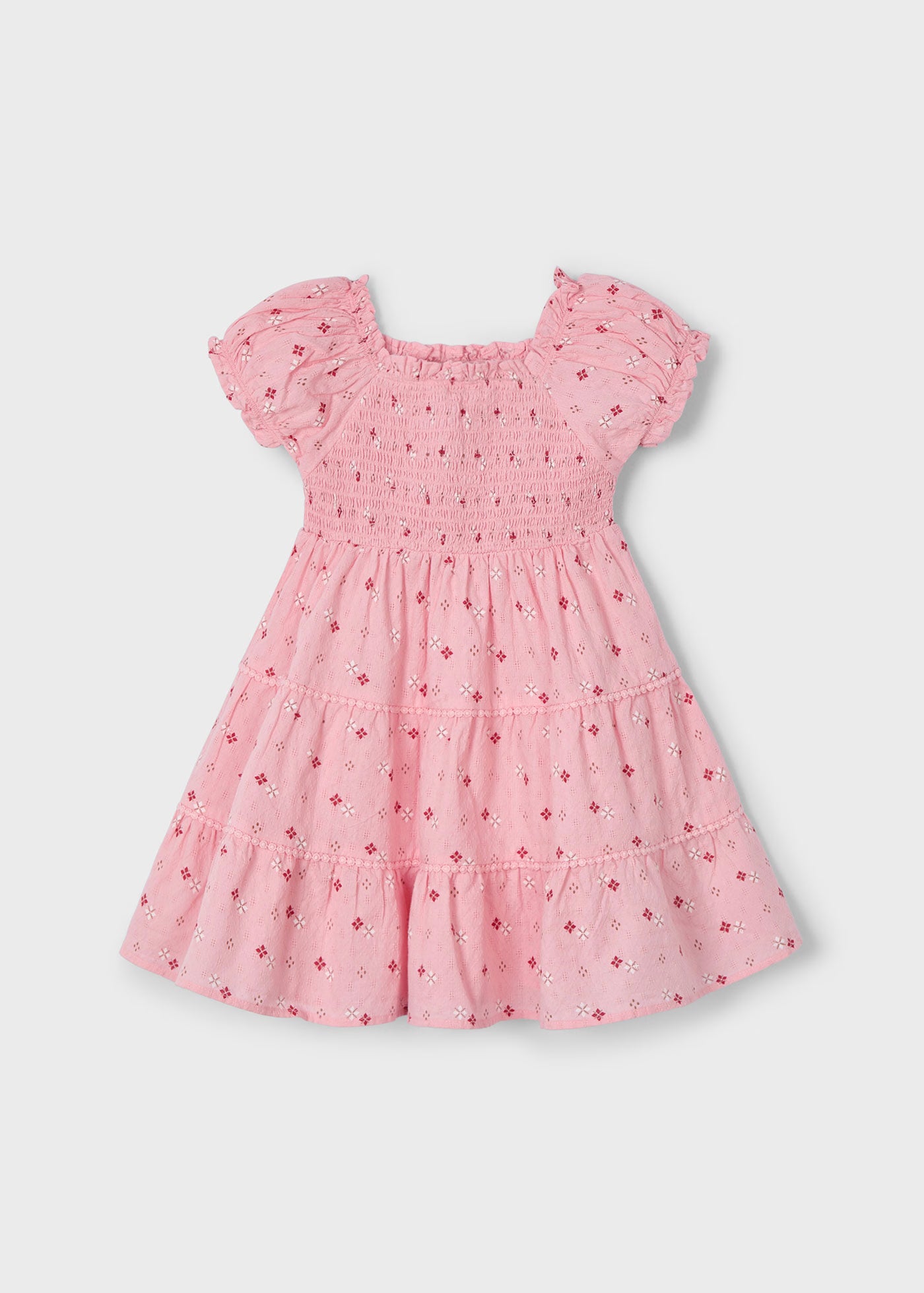 Vestito stampato nido d'ape bambina Mayoral rosa Mayoral 2 Anni 92cm