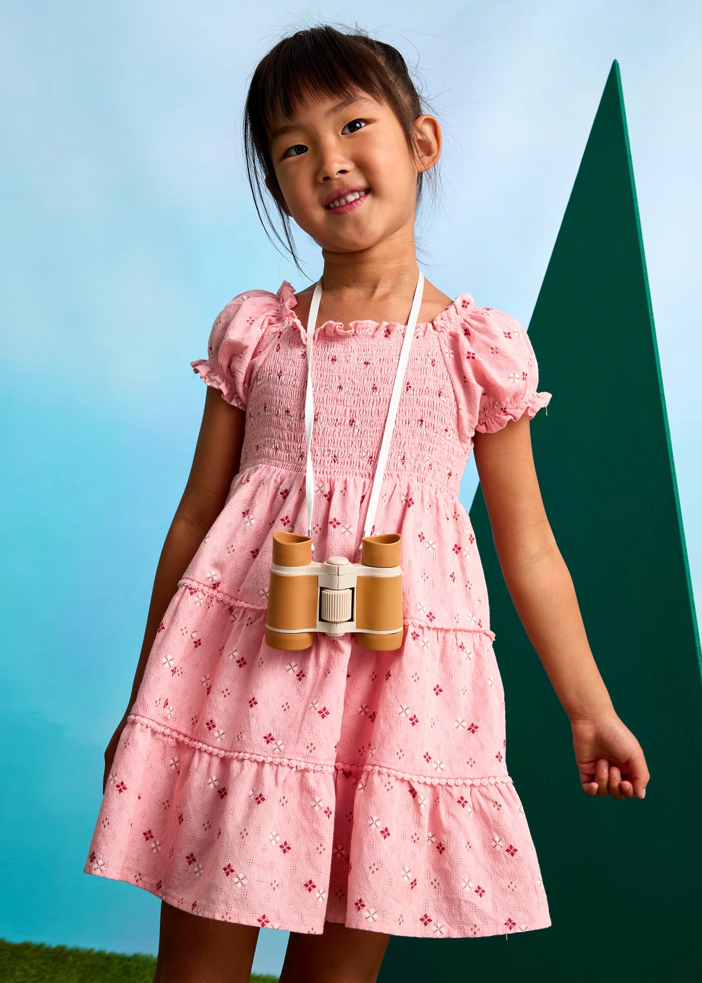 Vestito stampato nido d'ape bambina Mayoral rosa Mayoral 2 Anni 92cm