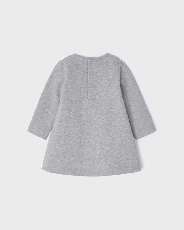 Vestito svasato neonata Mayoral PLAY WHIT grigio - ErreGiModaBimbo