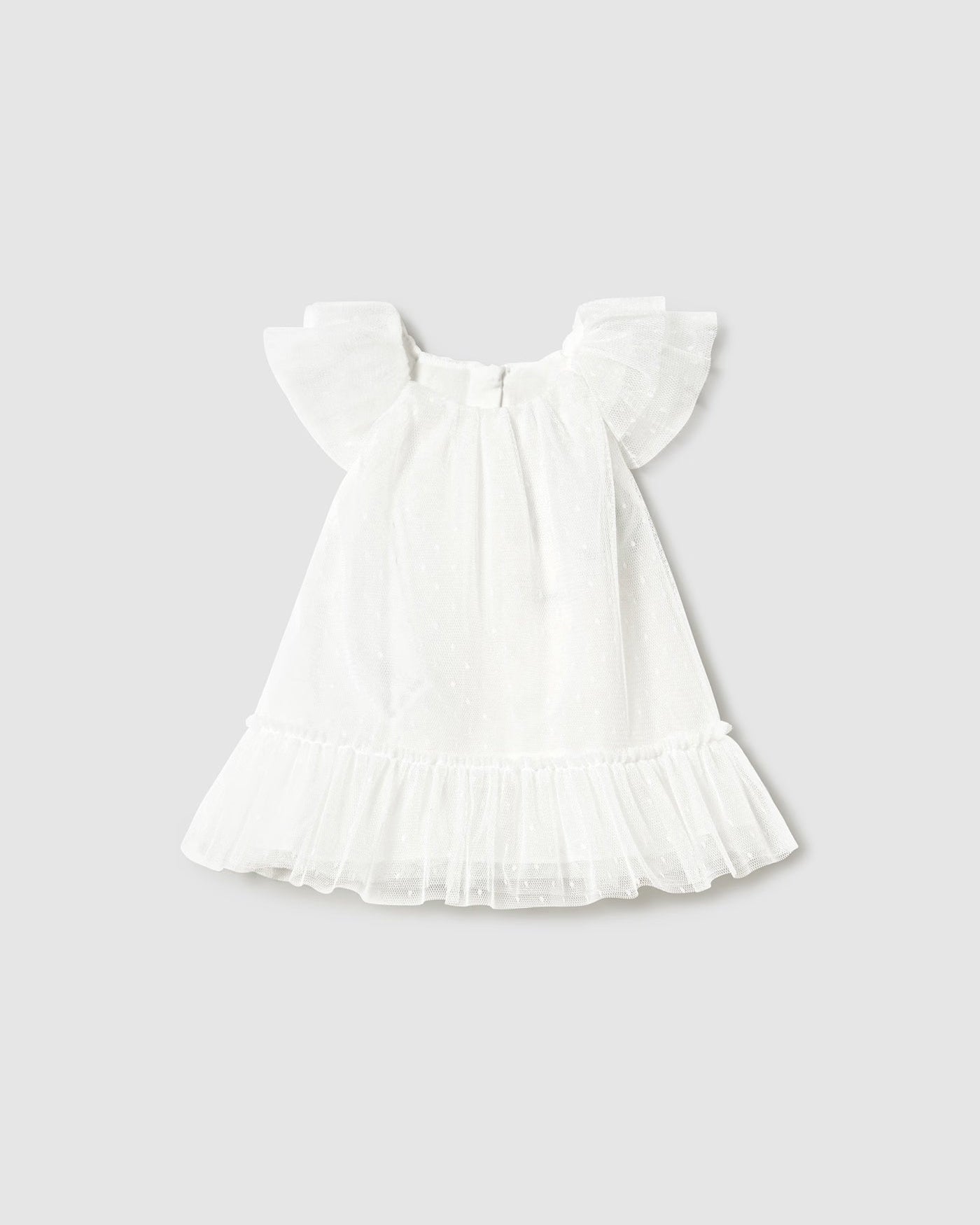 Vestito neonata Mayoral Newborn tulle panna Mayoral Panna