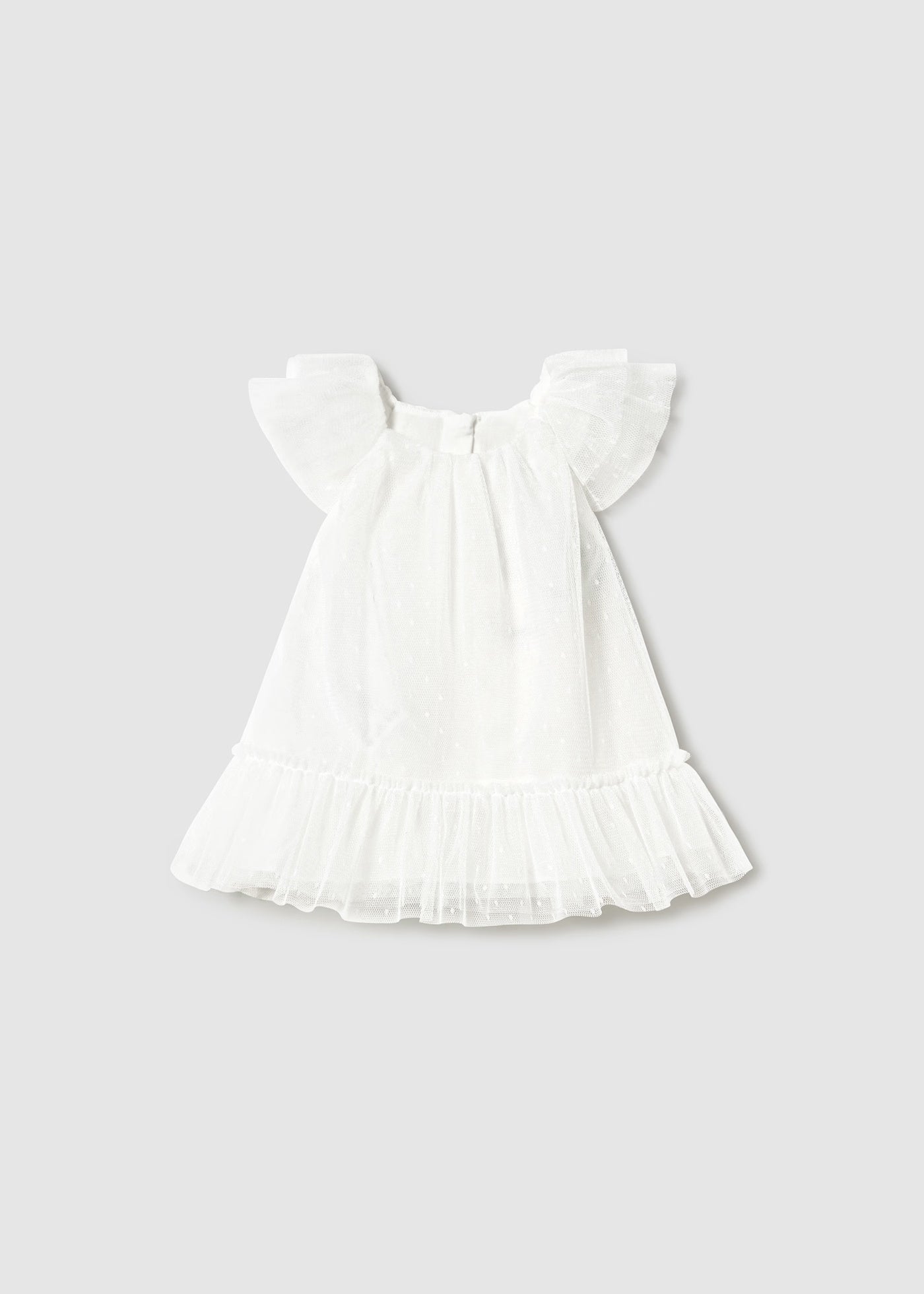 Vestito neonata Mayoral Newborn tulle panna Mayoral Panna