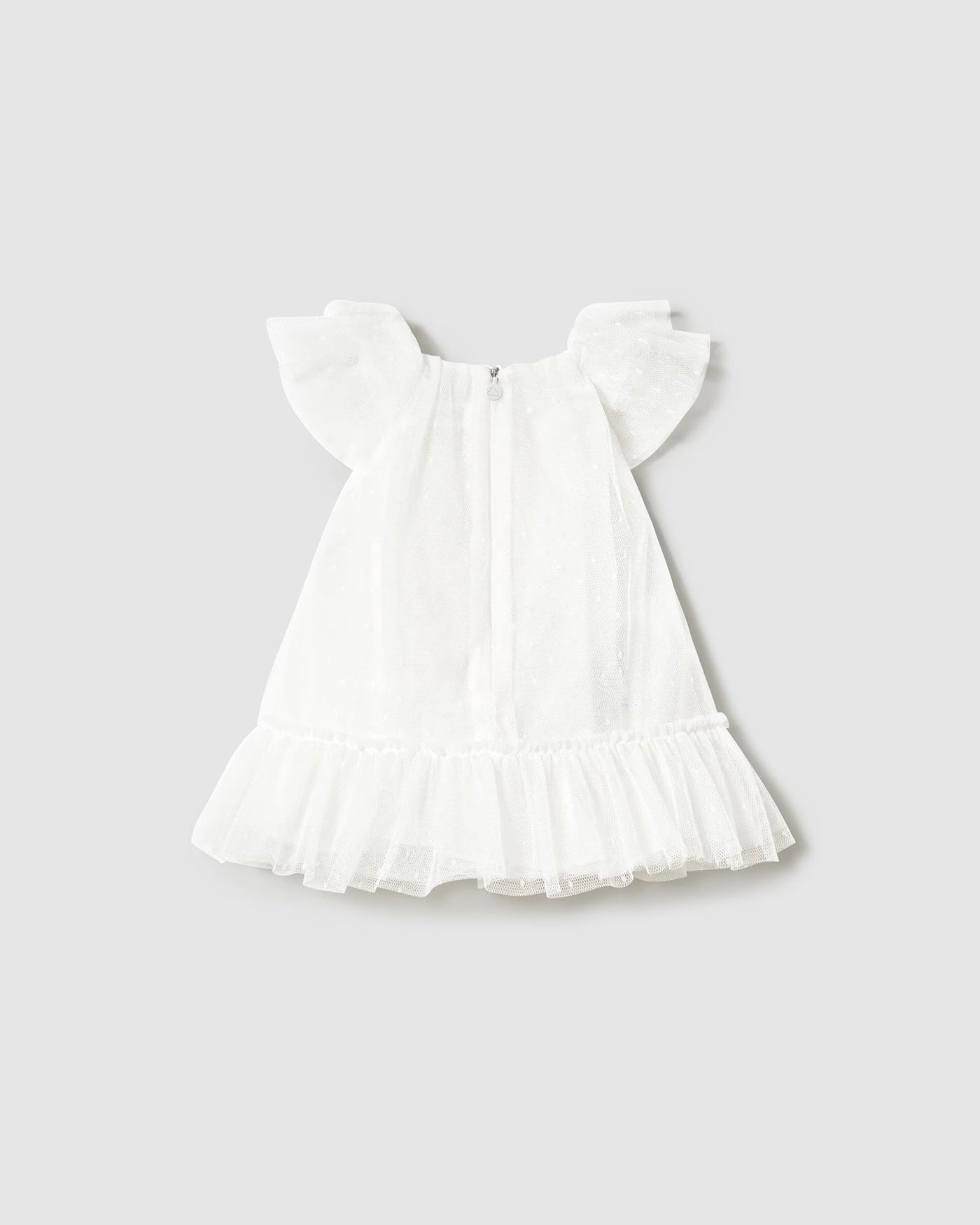 Vestito neonata Mayoral Newborn tulle panna Mayoral Panna