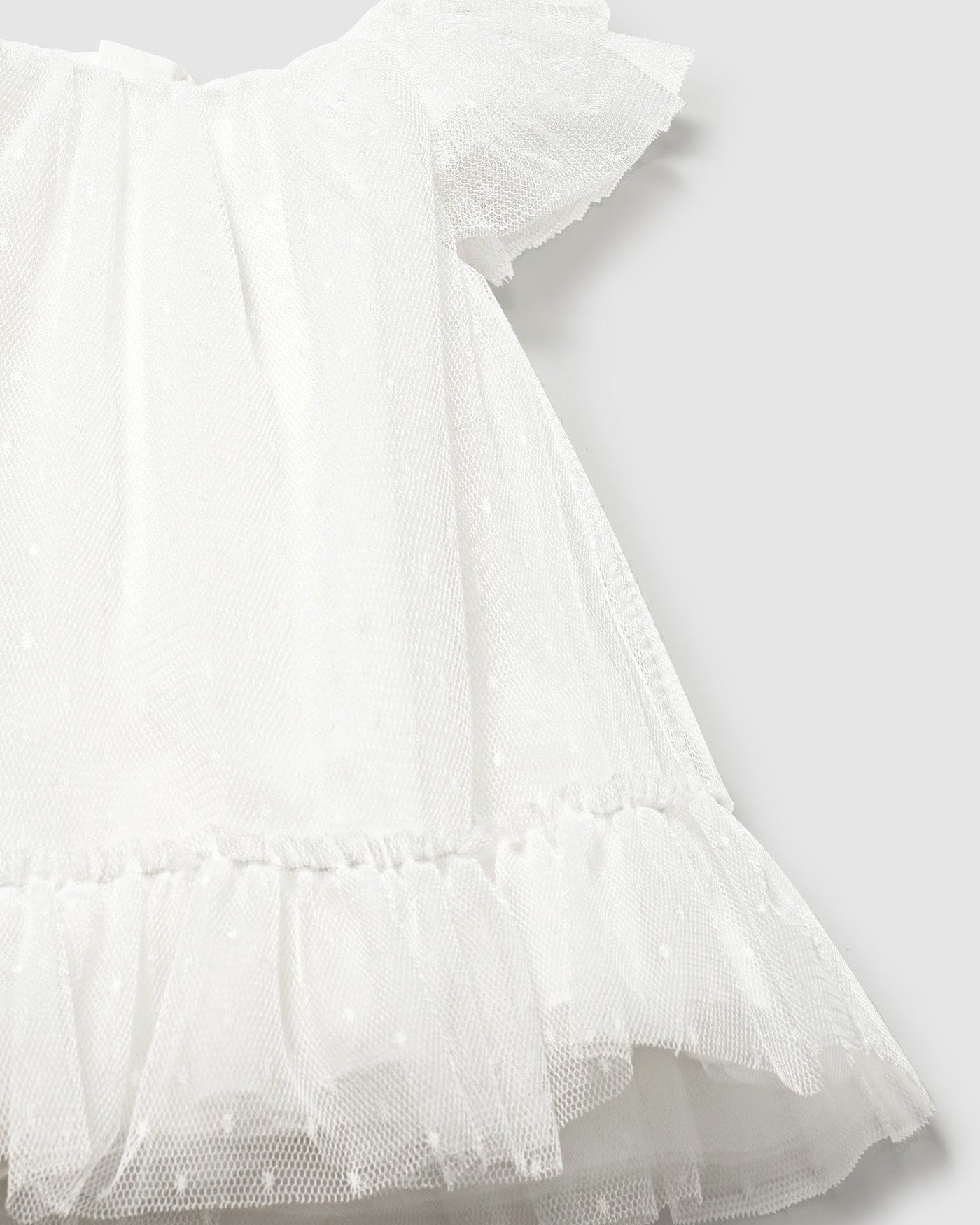 Vestito neonata Mayoral Newborn tulle panna Mayoral Panna